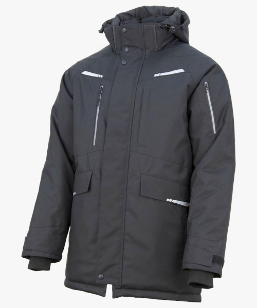 Куртка-парка зимняя мужская Brodeks KW215, цвет чёрный