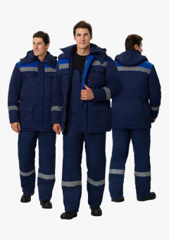 Костюм зимний Нейч-2 СОП У. (тк.Смесовая,210) п/к, т.синий/васильковый