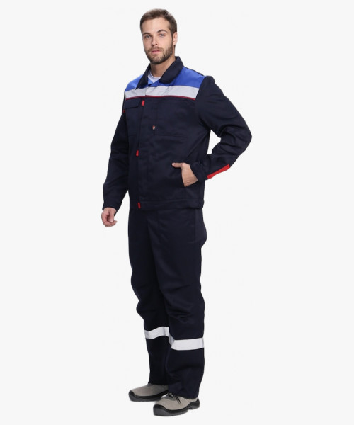 Костюм Флофт-2 СОП У. (тк.Смесовая,210) п/к, т.синий/васильковый/красный