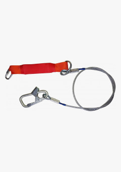 Строп аБ+Кс (стальной трос) с амортизатором 1 монт.+1 соед.кар. 1,5м