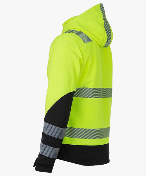 Куртка сигнальная софтшелл Brodeks KS227, цвет жёлтый, чёрный