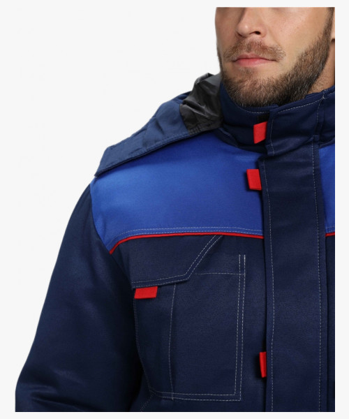 Костюм зимний Флофт-2 (тк.Смесовая,210) п/к, т.синий/васильковый