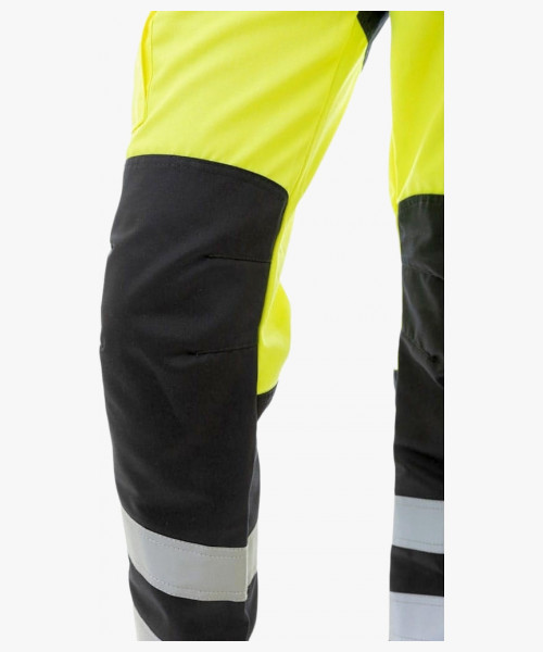 Брюки сигнальные женские Brodeks KS319, цвет жёлтый, чёрный