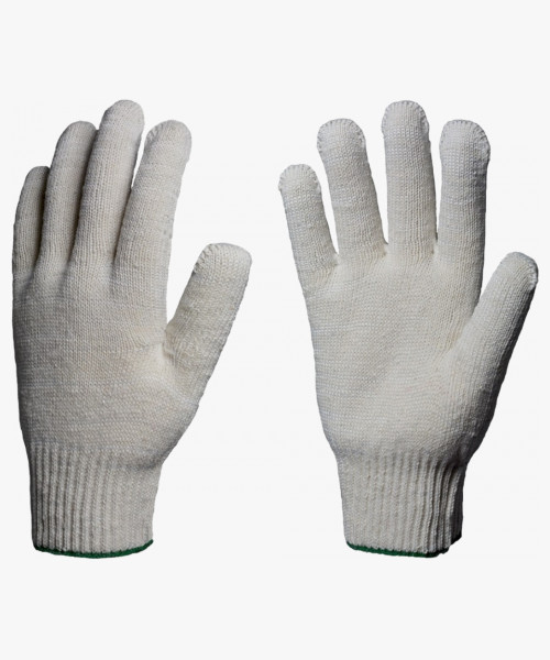 Перчатки х/б 10кл. ЛЮКС 42-44гр. 150текс, белые