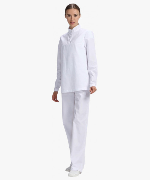 Костюм женский ХАССП-Стандарт NEW (тк.Смесовая,160), белый