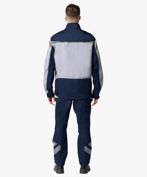 Куртка укороченная мужская PROFLINE SPECIALIST (тк.Смесовая,240), т.синий/серый