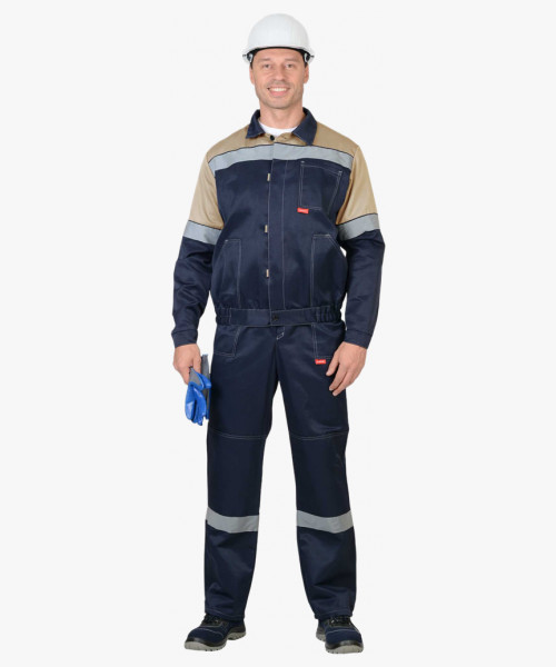 Костюм СИРИУС-ЛЕГИОНЕР куртка, п/к синий с песочным и СОП