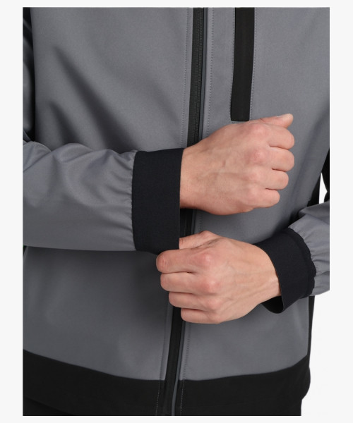 Куртка ProfLineLeader (тк.Софтшел), серый/черный