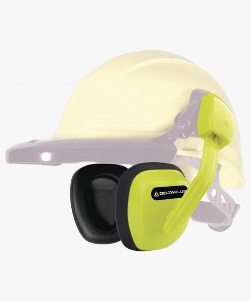 Наушники DeltaPlus SUZUKA 2 (24дБ) с креплением на каску, флуоресцентно-желтые