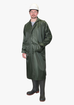 Плащ влагозащитный SIRIUS Стандарт (210 гр/м2) зеленый (ЧЗ)