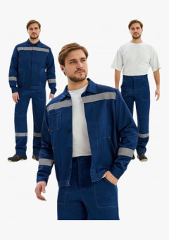 Костюм Лигор-1 СОП К. (тк.Смесовая,210) брюки, т.синий