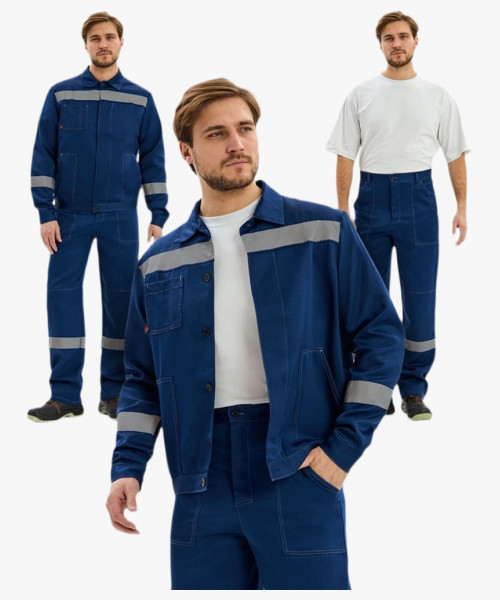 Костюм Лигор-1 СОП К. (тк.Смесовая,210) брюки, т.синий