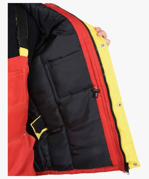 Костюм мужской зимний СИРИУС-ТИТАН куртка дл., полукомбинезон, красный