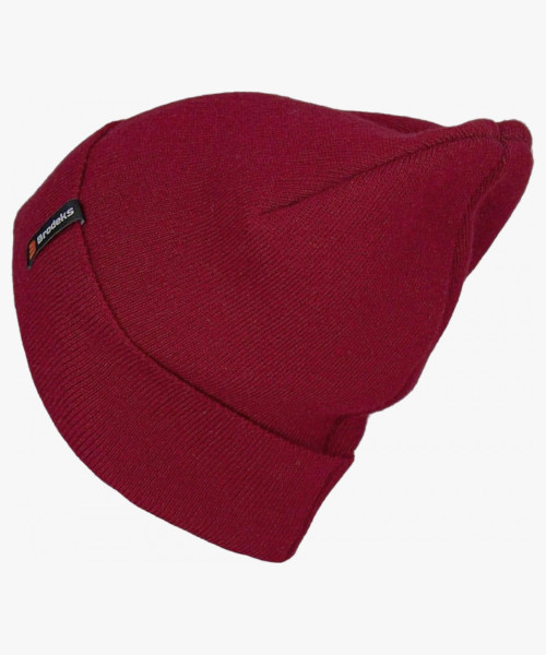 Шапка Brodeks longer, цвет тёмно-красный