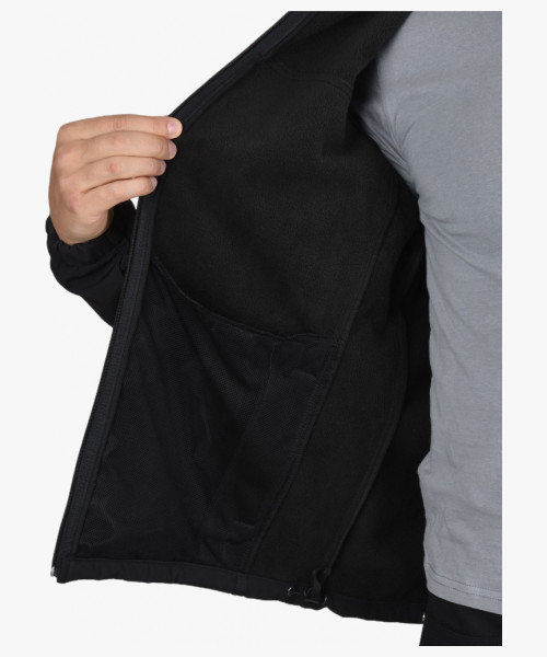 Куртка СИРИУС-АЗОВ с капюшоном черный софтшелл пл 350 г/кв.м