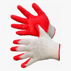 Перчатки х/б с одинарным латексным покрытием