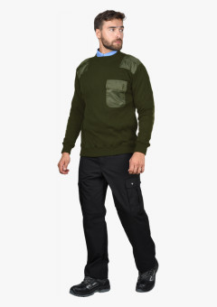 Джемпер форменный олива