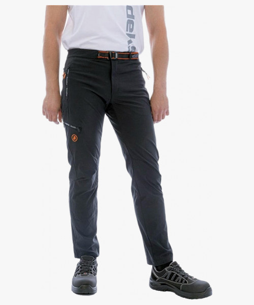 Брюки мужские летние Brodeks Urban KS316 приталенные, материал стрейч, цвет чёрный