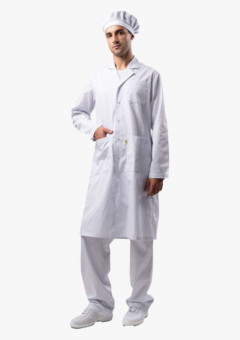 Халат мужской Антистатика М-105 тип D, белый