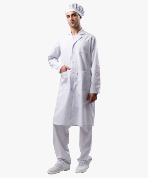 Халат мужской Антистатика М-105 тип D, белый