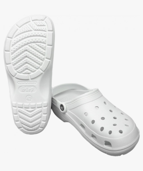 Сабо с ремешком и перфорацией мужские ЭВА Step, белый