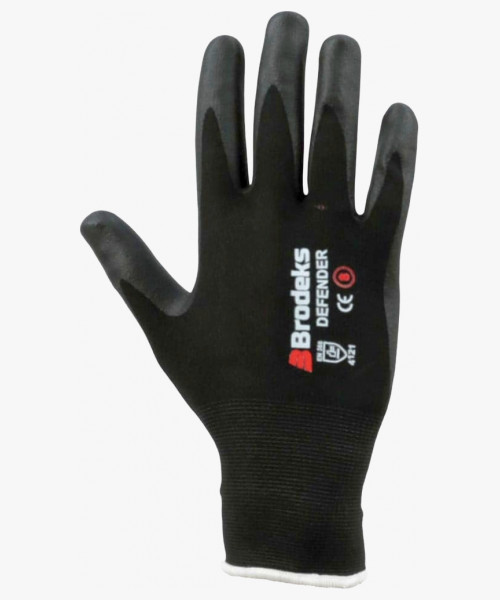 Перчатки рабочие Brodeks G-21, цвет чёрный, серый