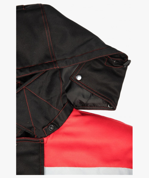 Костюм зимний Титан (Смесовая, 210) п/к, черный/красный