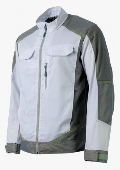 Куртка летняя мужская Brodeks KS202, цвет белый, серый