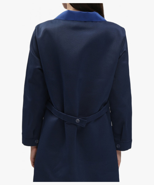 Халат женский (тк.Смесовая,210), т.синий/васильковый