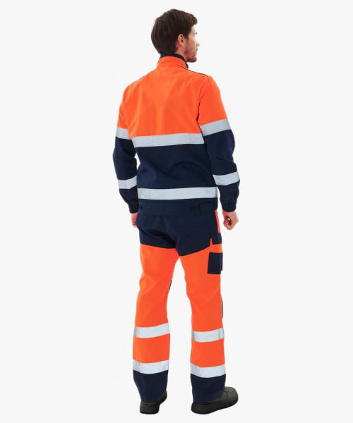 Костюм сигнальный PROFLINE ProfLineSpecialist-2 (тк.Смесовая МВО,240) п/к, оранжевый/т.синий