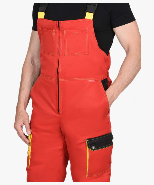 Костюм мужской зимний СИРИУС-ТИТАН куртка дл., полукомбинезон, красный