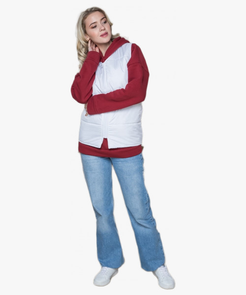 Жилет утепленный Комфорт (Дюспо), белый