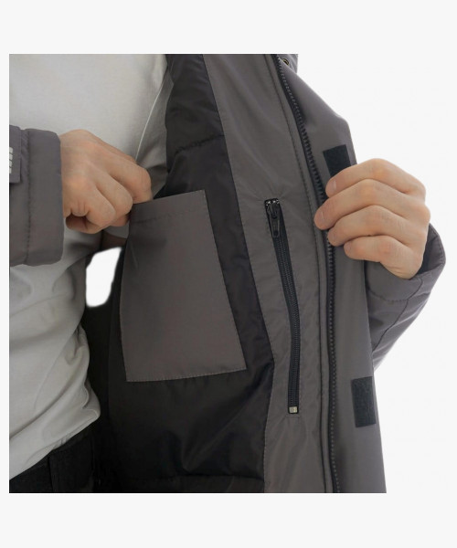 Куртка-парка зимняя мужская Brodeks KW204, цвет серый