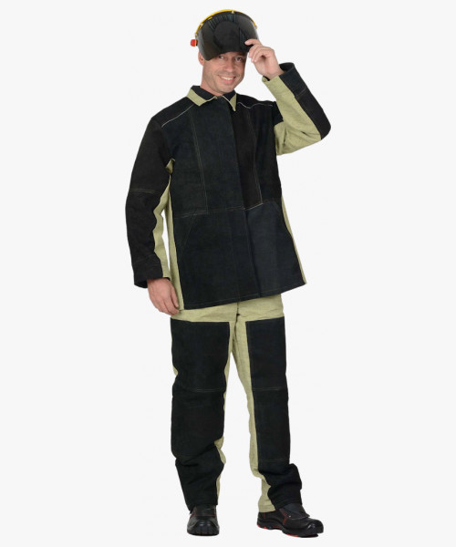 Костюм сварщика: куртка, брюки брезентовый со спилком (2,7 кв.м) тип Б