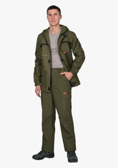 Костюм СИРИУС-ГЕО куртка длинная, брюки (п-но палаточн.) хаки
