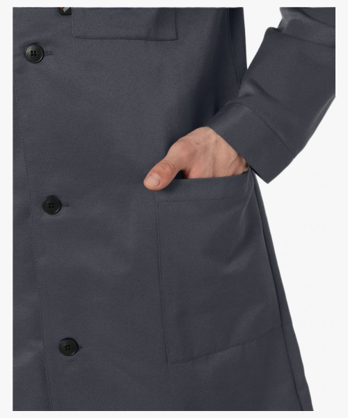 Халат Лигор (тк.Смесовая,210), т.серый/красный