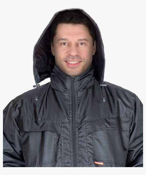 Куртка СИРИУС-ПИКНИК демисезон. укороченная (тк. Оксфорд, пл. 140), черная