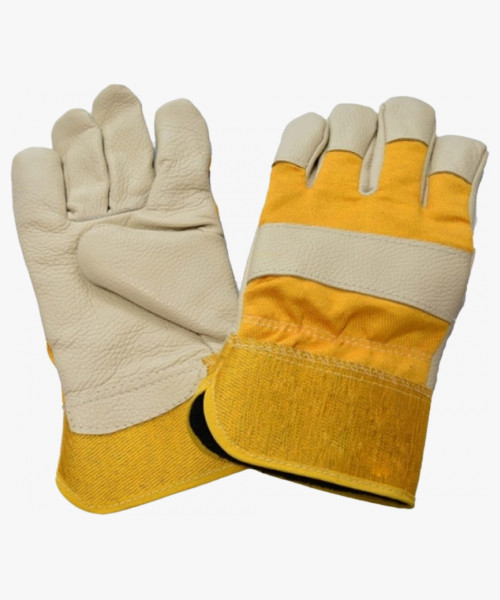 Перчатки кожаные(иск.) комбинированные