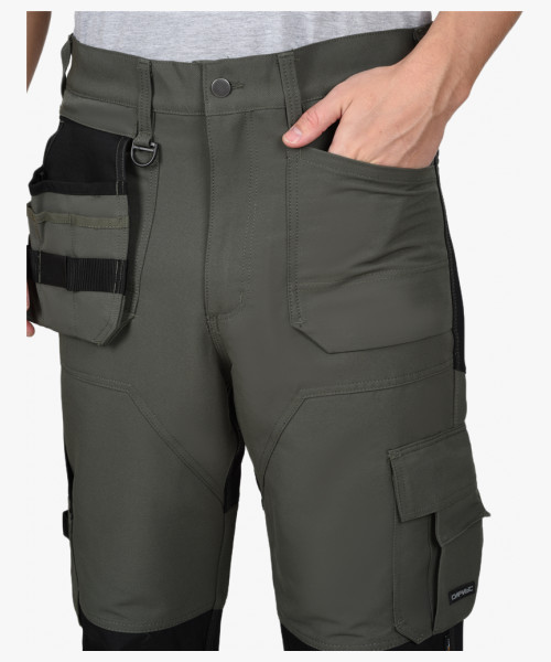 Костюм СИРИУС-ТРИТОН куртка, брюки хаки с черным тк.Кошачий глаз