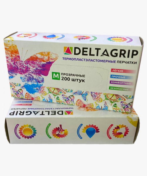 DELTAGRIP TPE Перчатки прозрачные из термопластэластомера