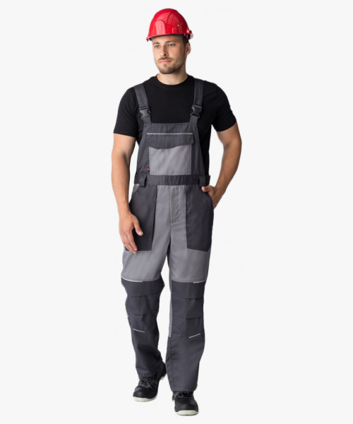 Полукомбинезон Лидер (тк.Балтекс,210), т.серый/св.серый