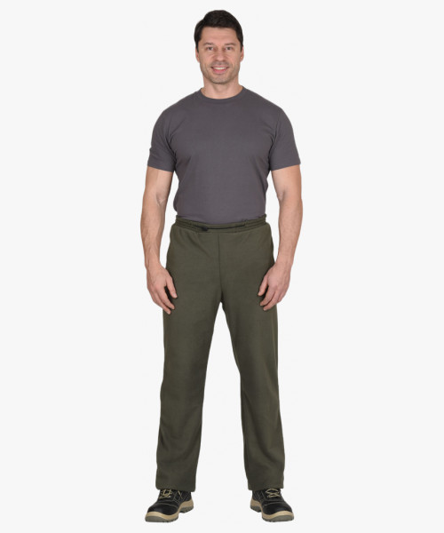 Костюм флисовый куртка, брюки оливковый