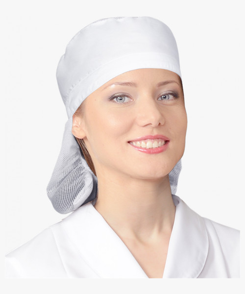 Колпак с сеткой белый, плотность 115 гр/м2