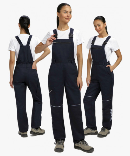 Полукомбинезон женский ProfLineSpecialist (тк. Смесовая, 240), т.синий/васильковый