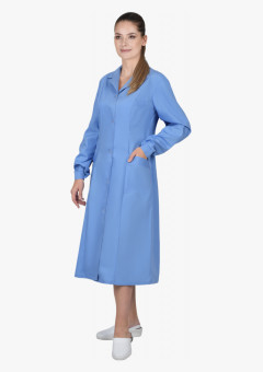 Халат женский с рельефами голубой СТ