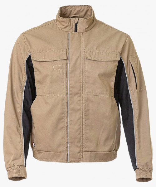 Куртка летняя мужская Brodeks KS201, цвет бежевый, чёрный