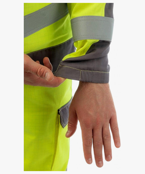 Куртка мультизащитная Brodeks MS28-61, цвет жёлтый, серый