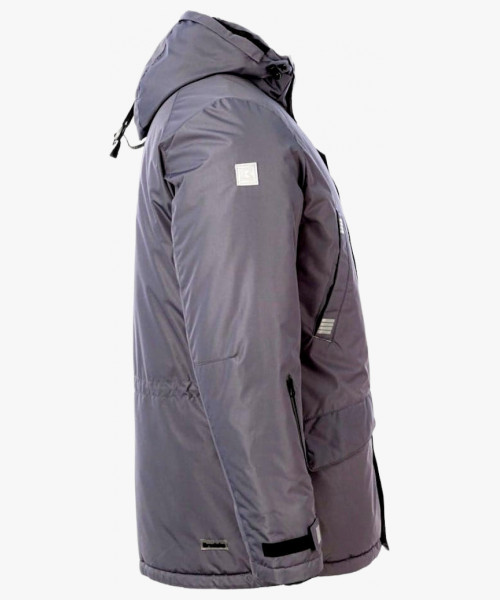 Куртка-парка зимняя мужская Brodeks KW204, цвет серый