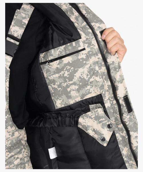 Костюм СИРИУС-МУСТАНГ зимний, куртка, п/комб. (тк.Рип-Стоп) КМФ Пустыня