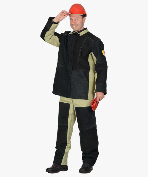 Костюм сварщика: куртка, брюки брезентовый со спилком (2,7 кв.м) тип Б